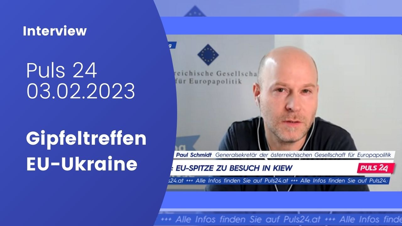 Puls 24 News: Paul Schmidt: EU-Beitritt der Ukraine nicht der “entscheidende Punkt” (03.02.2023)